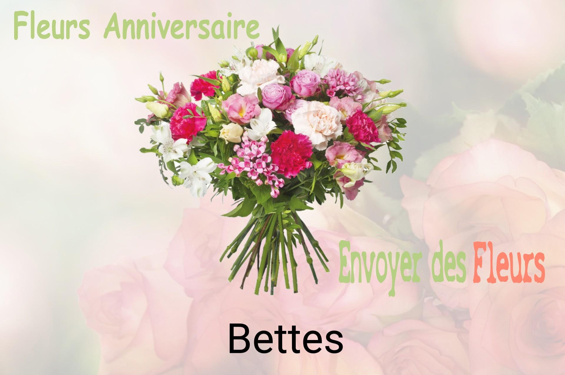 Bouquet de fleurs d’anniversaire livré à Bettes